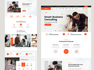 Cinkes - Financial Landing Page startup work showcase minimal