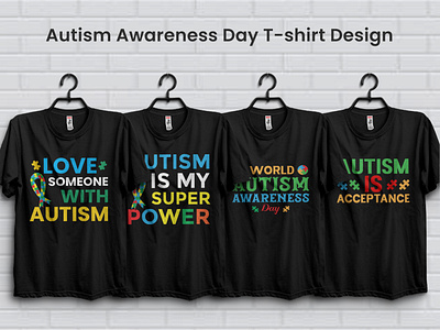 Autism Awareness T-shirt Design Bundle apparel autism autism awareness awareness clothing colorful fashion illustration kids mental heath print t shirt t shirt design tee trendy vector