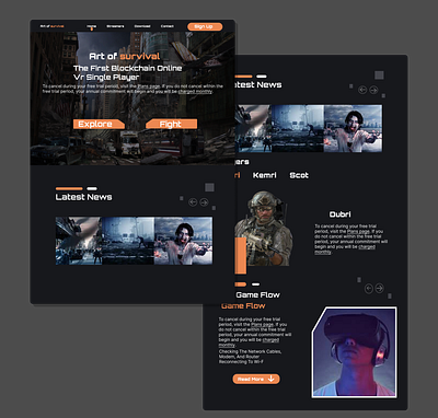 gaming website concept design figma figma website graphic design landing page sketch ui ux website design