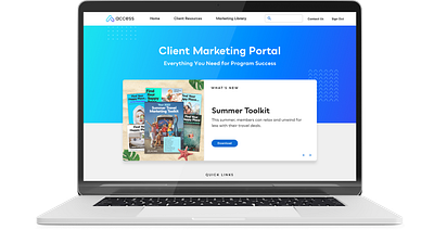 Website Redesign: Client Marketing Portal branding case study design digital graphic design icon illustration minimal typography ui ux vector