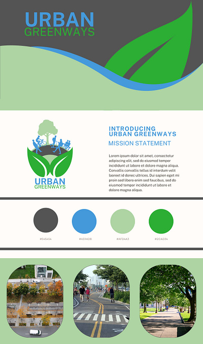 Urban Greenways Branding branding design graphic design