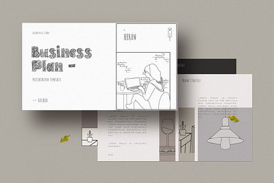 Sketch Business Plan Template #6 app branding design graphic design illustration logo typography ui ux vector