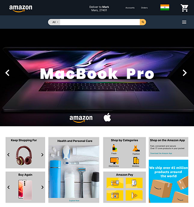 Amazon Redesign amazon figma redesign ui