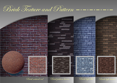 Brick Texture and Materials 3d grunge