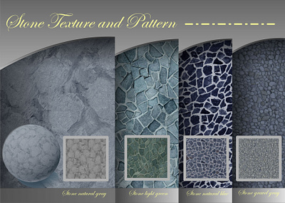 Stone Texture and Materials 3d concrete materials stone