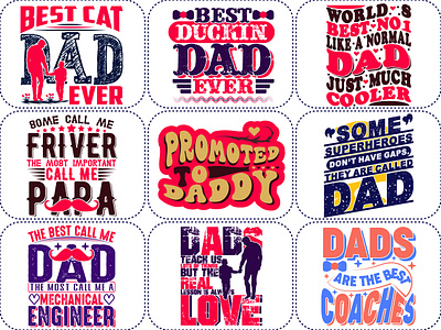 Father's day t shirt design bundle fathers day t shirt design