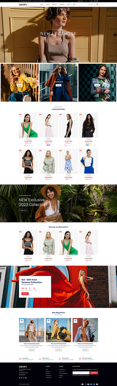 Shopy – eCommerce Bootstrap 5 Template bootstrap bootstrap 5 branding cloths code css design ecommerce fashion graphic design html illustration logo template theme vector web
