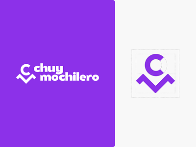 Chuy Mochilero | Logo Design branding cm logo identity isotype mark symbol traveler traveler logo