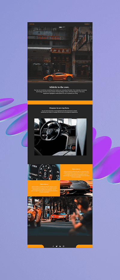 EXOTIC CARS LANDING PAGE 3d animation branding design figma graphic design hero section illustration inspiration landing logo motion graphics page ui ux vector web