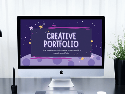 Animate Space Creative Portofolio Presentation canva canvatemplate design design graphic v graphic design presentation presentations designed