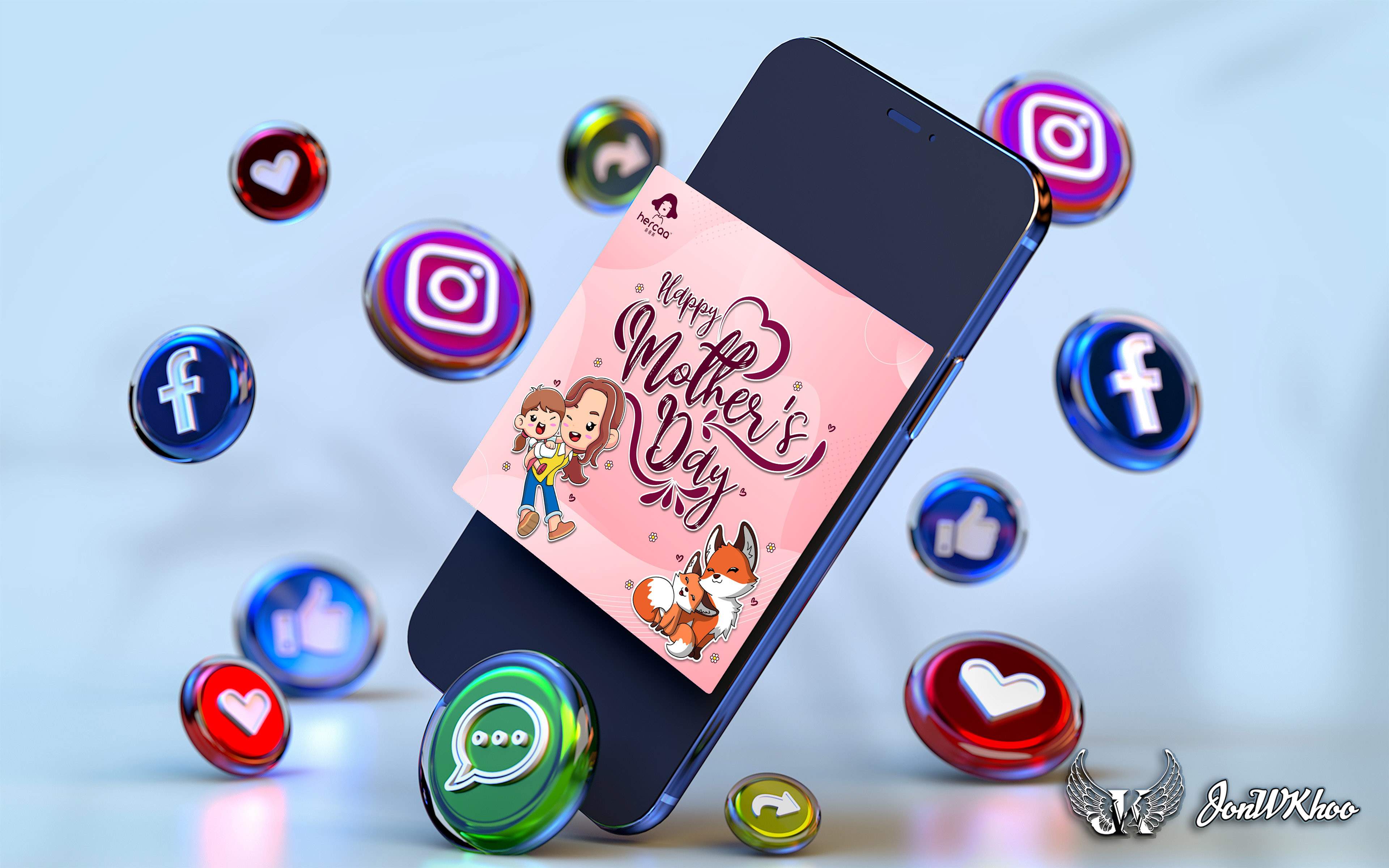 Mother's Day Special Promo 2023 | Advertisement Design design digital illustration festive ecard flyer graphic design hercaa hercaa malaysia illustration jonwkhoo poster social media