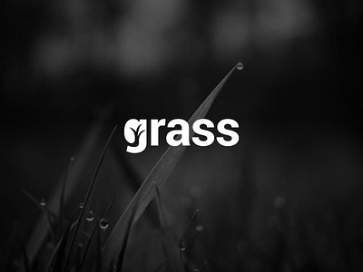 Grass Logo agriculture clean cleaning food grass maintanenc seed