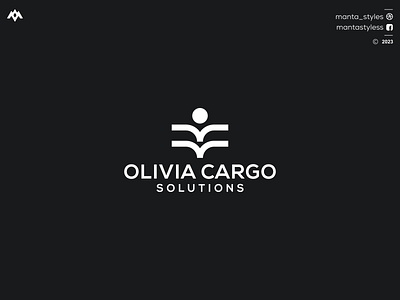 OLIVIA CARGO branding cargo logo design graphic design icon illustration letter logo minimal ui vector