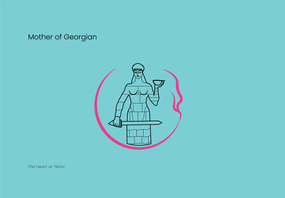 Mother of Georgian branding design graphic design illustration logo logodesign vector
