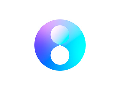 8 for #36daysoftype ( for sale ) 8 branding crypto eight finance fintech futuristic gradient icon letter logo negative space number o octamblockchain octo smart tech web3