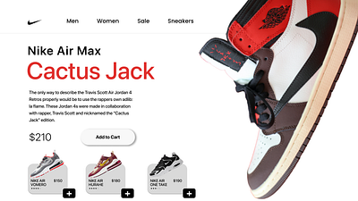 Nike Shoes Landing Page app branding figma graphic design ui