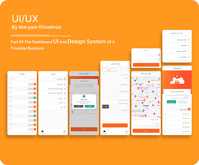 Financial Business For Iranian User - Mobile - App app design system financial mobile ui ux