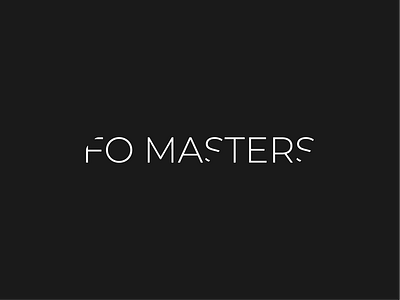 Fo masters beauty brand design graphic design identity logo logotype vector