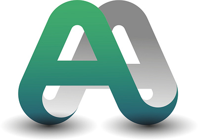 3D Letter A vector design design illustration logo typography vector