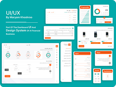 Financial Business For Iranian User - website app design system financial mobile product ui ux website