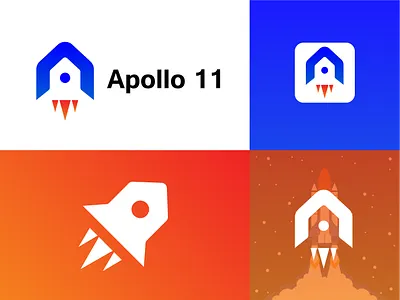 Letter A Rocket Logo 3d a design a logo a logo mark apollo 11 app logo boost logo branding branding a colorful logo combination logo creative launch logo letter a minimal a modern rocket launcher rocket logo space logo vector