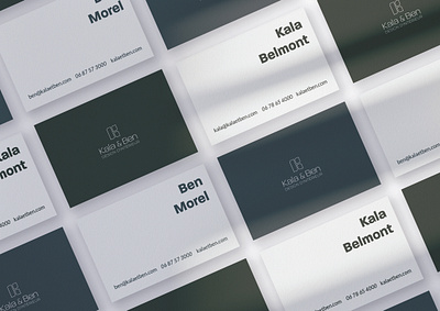 Kala&Ben branding business card graphic design