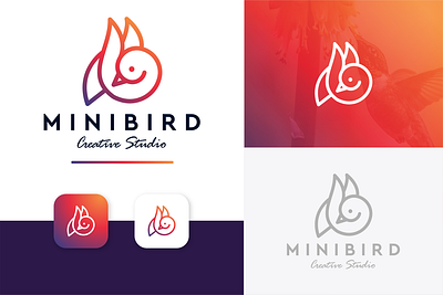 Mini Bird Logo Design sajjad khan shuvo