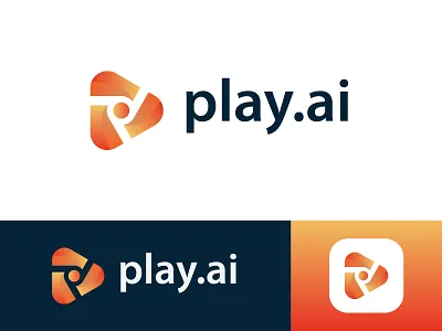 play.ai logo abstract ai artificial intelligence brand identity brand mark branding creative logo graphic design icon logo logo design logo designer media modern logo multimedia play logo player symbol triangle