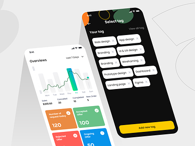 Seller Mobile App Dashbaord UI app design app design dashboard dashboard graphic design mobile mobile app design pattern salim turkeyelections ui app uiux ux