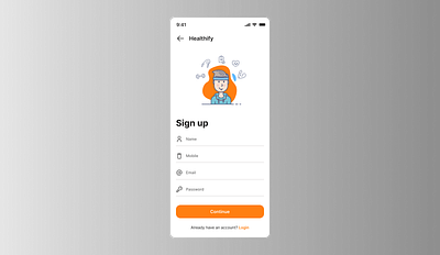 Sign up UI design for mobile 001 app dailyui design dribbble figma graphic mobile mobile app sign in sign up ui user interface ux