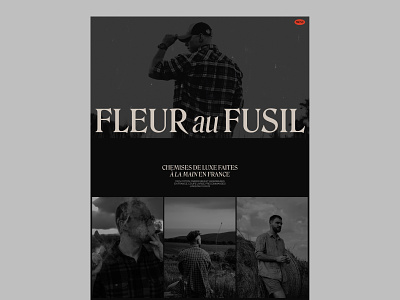 Fleur au Fusil branding design graphic design ui webdesign website