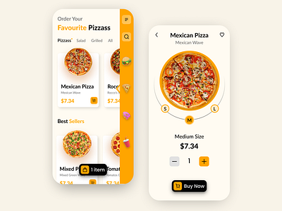 Pizza Delivery App app appdevelopment branding design graphic design illustration logo ui uiux ux