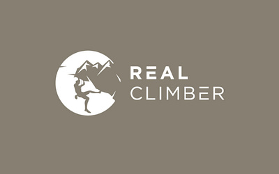 REAL CLIMBER. branding graphic design logo logo design