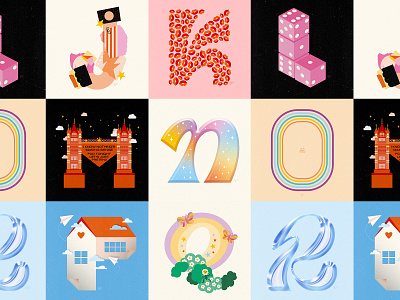 36 Days Of Type - From J to R 36 days of type font design hand lettering handmade type illustration lettering