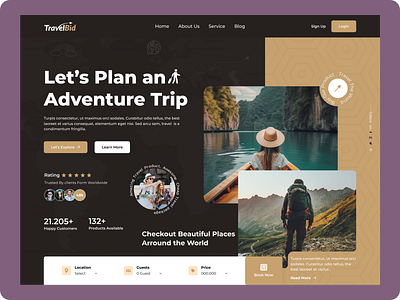 Travalue : Landing Page Hero booking creative flight booking hero homepage landing page landing page hero travel travel agency travel landing page trip ui design ux ux design uı website