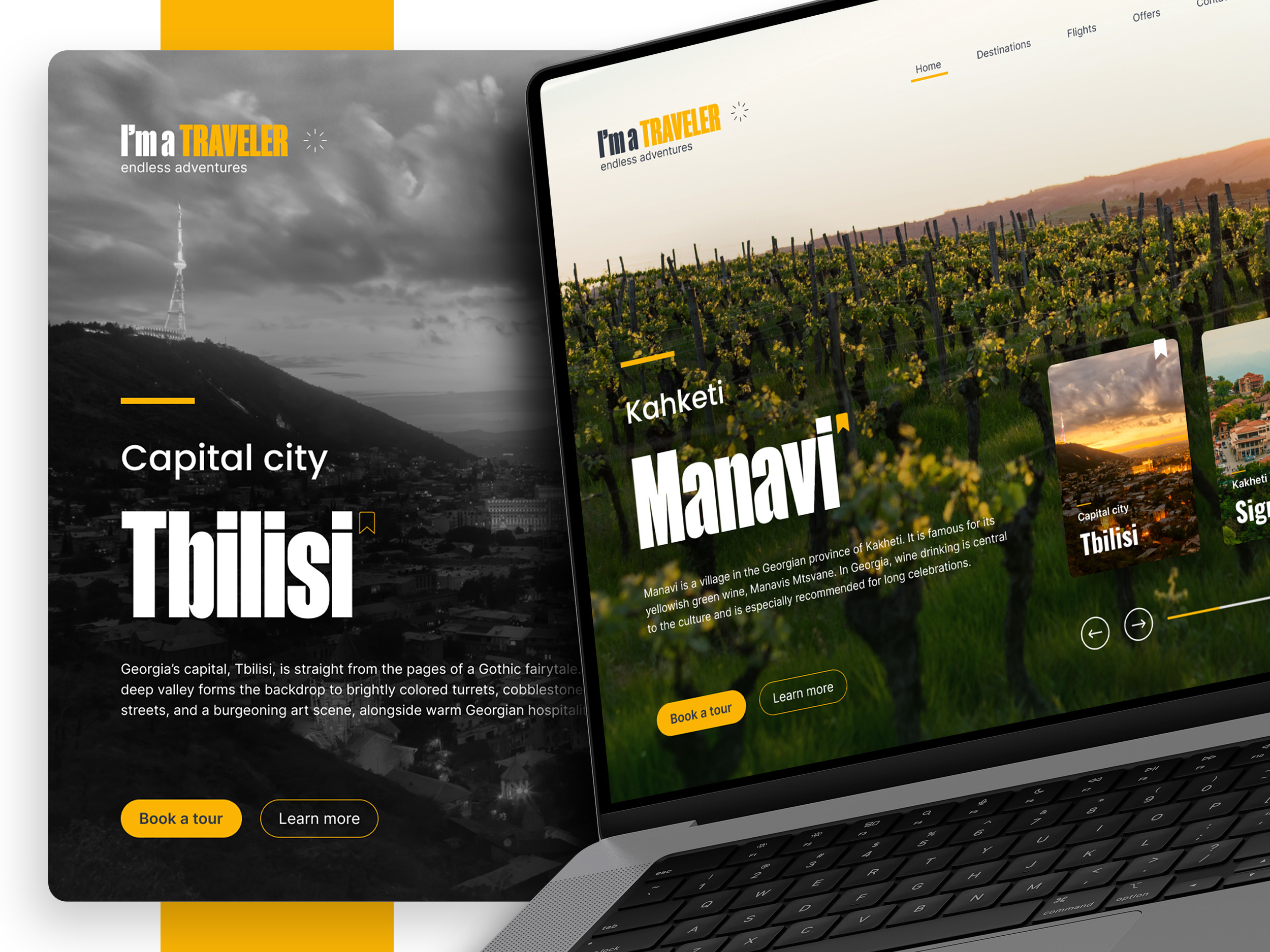 30 days UI.UX challenge - Day 3 - Traveling Agency design landing page traveling agency ui ui ux design webpage webpage design website