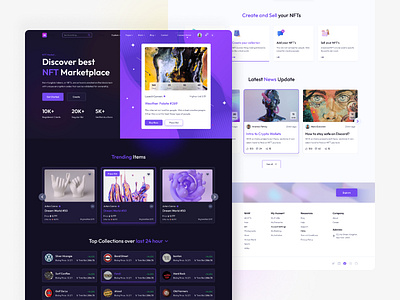NFT landing page design artistic auction authenticity blockchain collectible creative cryptocurrency decentralized digital asset investment marketplace nft scalable secure smart contract token trading transparency unique