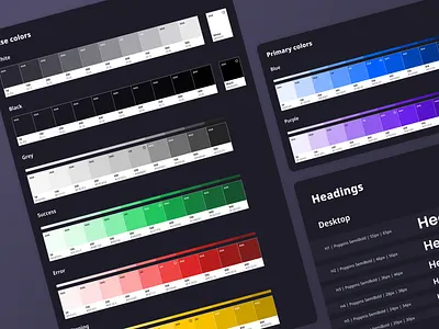 Design System #1 colors design design system headings system typography ui ux