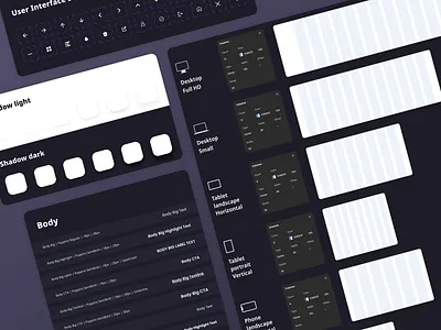 Design System #2 design design system grid icons shadow text ui ux