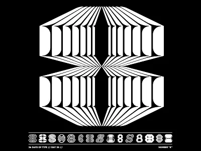 36 Days of Type / 8 36daysoftype adobe design illustration illustrator lettering logo typography vector