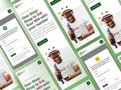 Mobile responsive design for SIM registration in Africa branding design graphic design ui ux