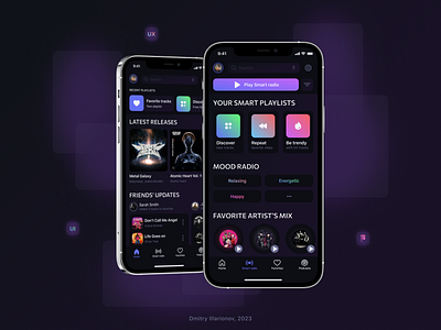 4TUNES — Music player app app design figma mobile mobile app mobile design ui ux ux ui design uxui