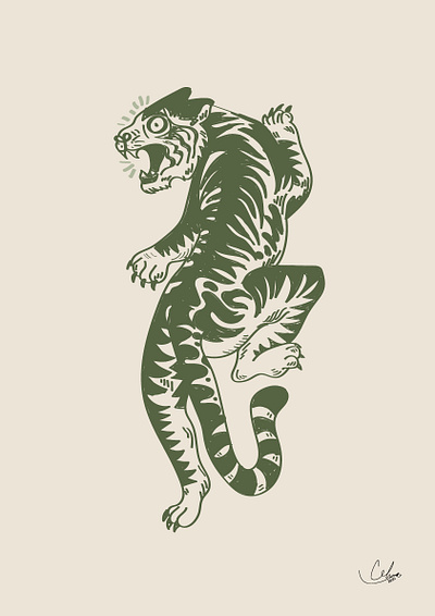 Tigers animation design graphic design illustration vector