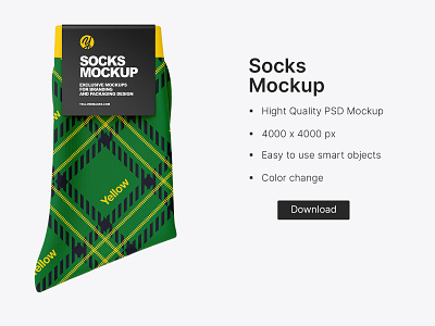 Socks Mockup apparel branding design graphic design logo mockup