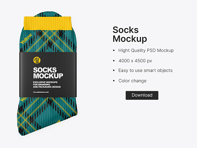 Socks Mockup apparel branding design graphic design logo mockup
