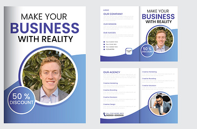 Bi Fold Brochure Design Template bi fold brochure design