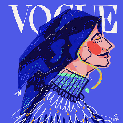 Vogue Girl art artist character design digital art fashion girl graphic design illustration pattern vogue vogue girl