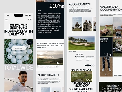 INGOLF - Responsive and Brand Design app branding concept dekstop design golf golf course hero homepage landing page logo mobile mobile ui mockup responsive design ui ui design user interface website