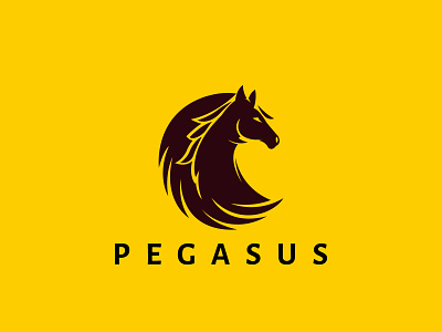 Pegasus Logo 3d agency branding company flying for sale logo luxury motion graphics pegasus pegasus logo race silhouette ui ux vector wing