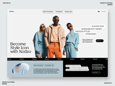 E-commerce website UI&UX design for Clothing Brand 3d app branding creative design design figma flat graphic design hero section illustration landing design landing page minimal minimalistic design typography ui ux web webdesign website